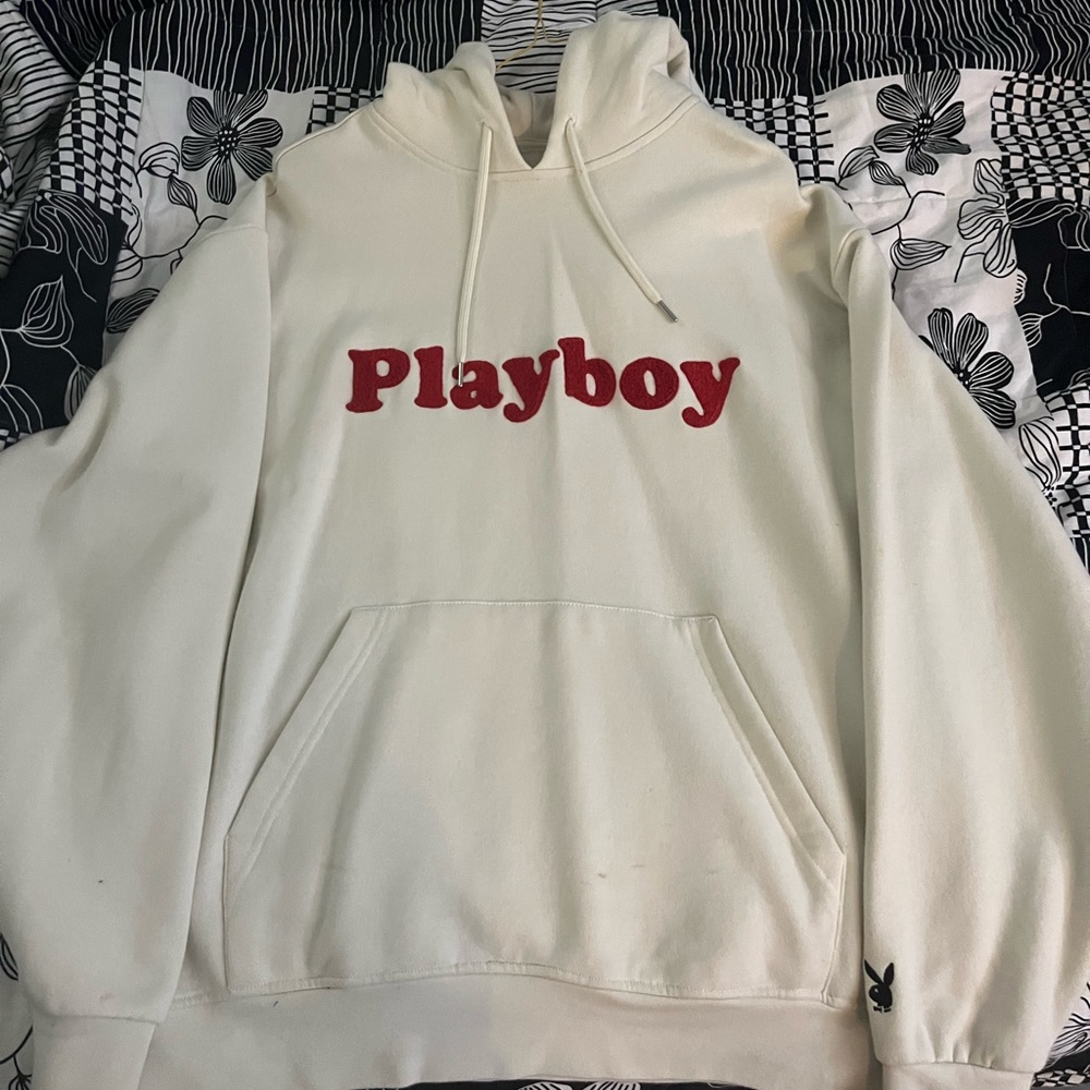 Pacsun Playboy Embroidered Hoodie (Large))